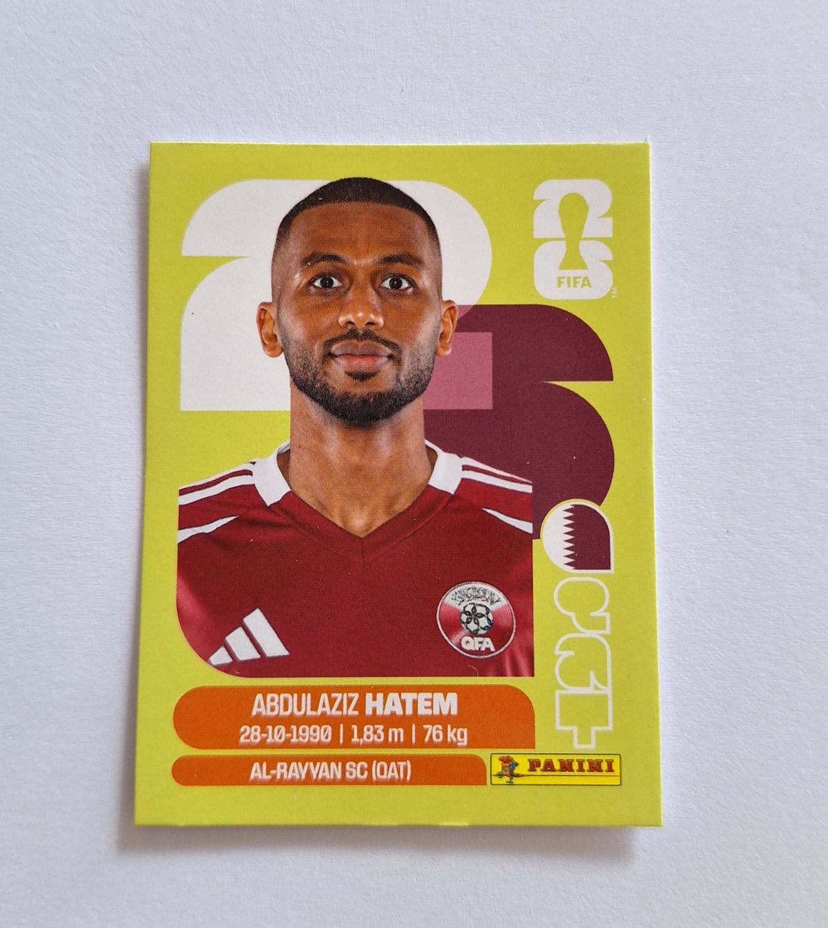 Panini Carte collezionabili: Panini Abdulaziz Hatem QAT 15 – Nuovo (secondo la descrizione) da Romanens venduto da Crocette
