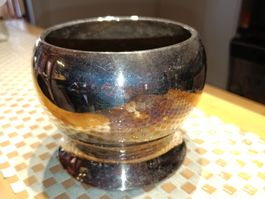 Art Deko versilberte Jardiniere Blumentopf um 1930j Top