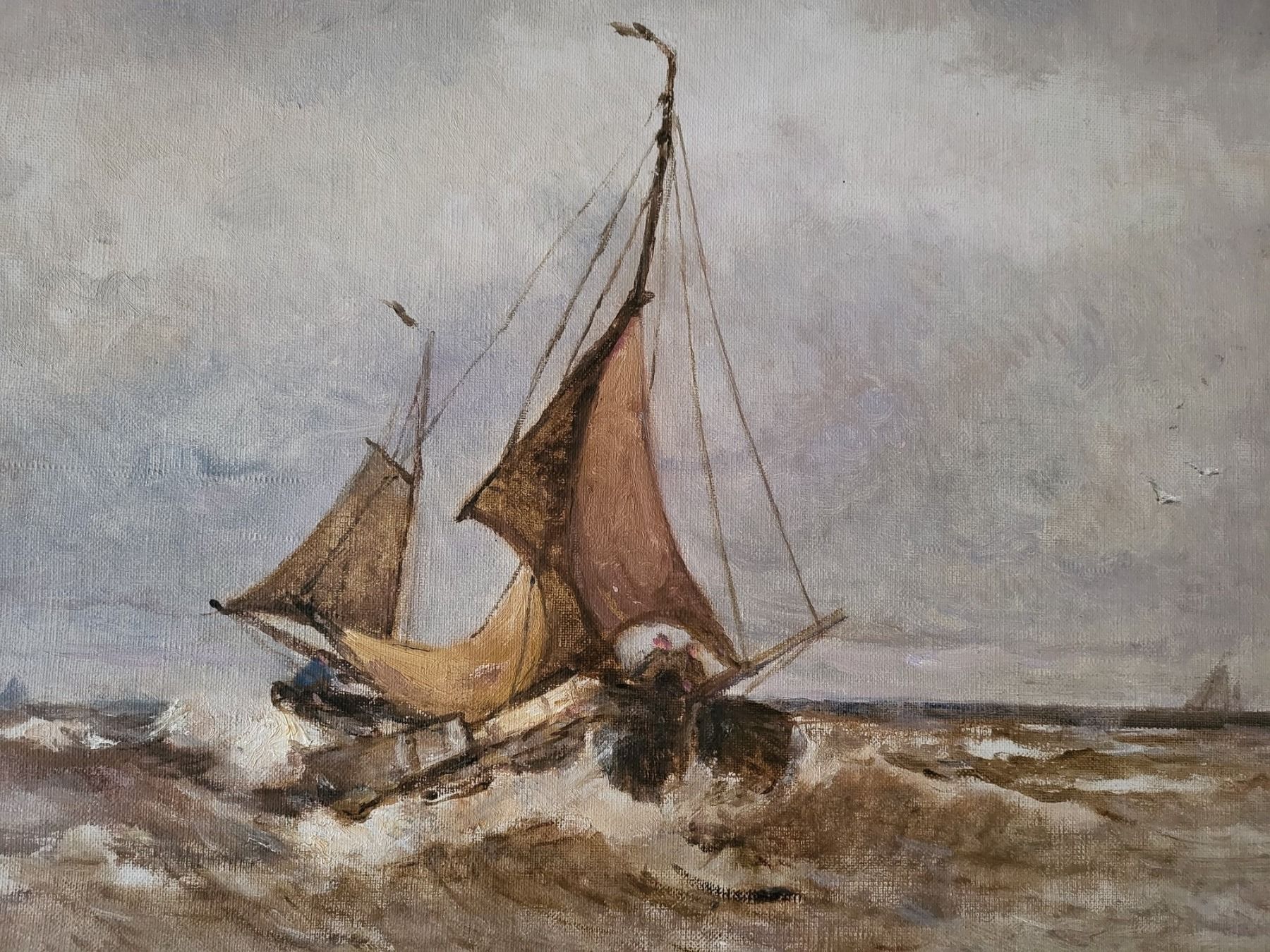 Gemälde: Segelboote Maler German Grobe Öl 1857-1938 – Gebraucht aus Binningen von Hofka64 1
