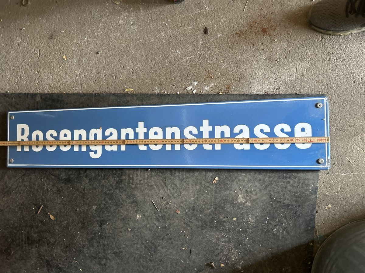 Insegne: Email Strassenschild Rosengartenstrasse – Usato da zürich venduto da pauloreal 1