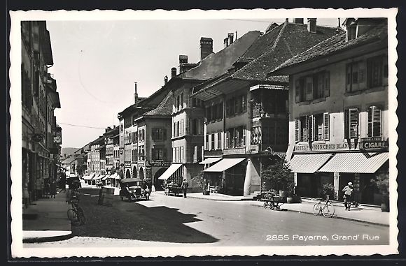 Ansichtskarten: AK Payerne, Grand Rue – Gebraucht aus Berlin von bartko-reher
