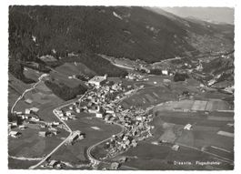 Disentis (GR) Dorfansicht mit Kloster - Flugaufnahme um 1950