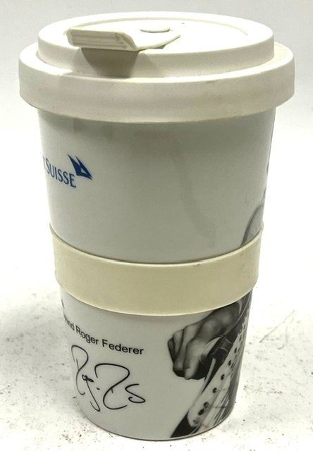 Behälter & Ähnliches: Roger Federer Trink/Thermobecher mit Deckel CS Werbung – Gebraucht aus Zürich von gigimai67 1