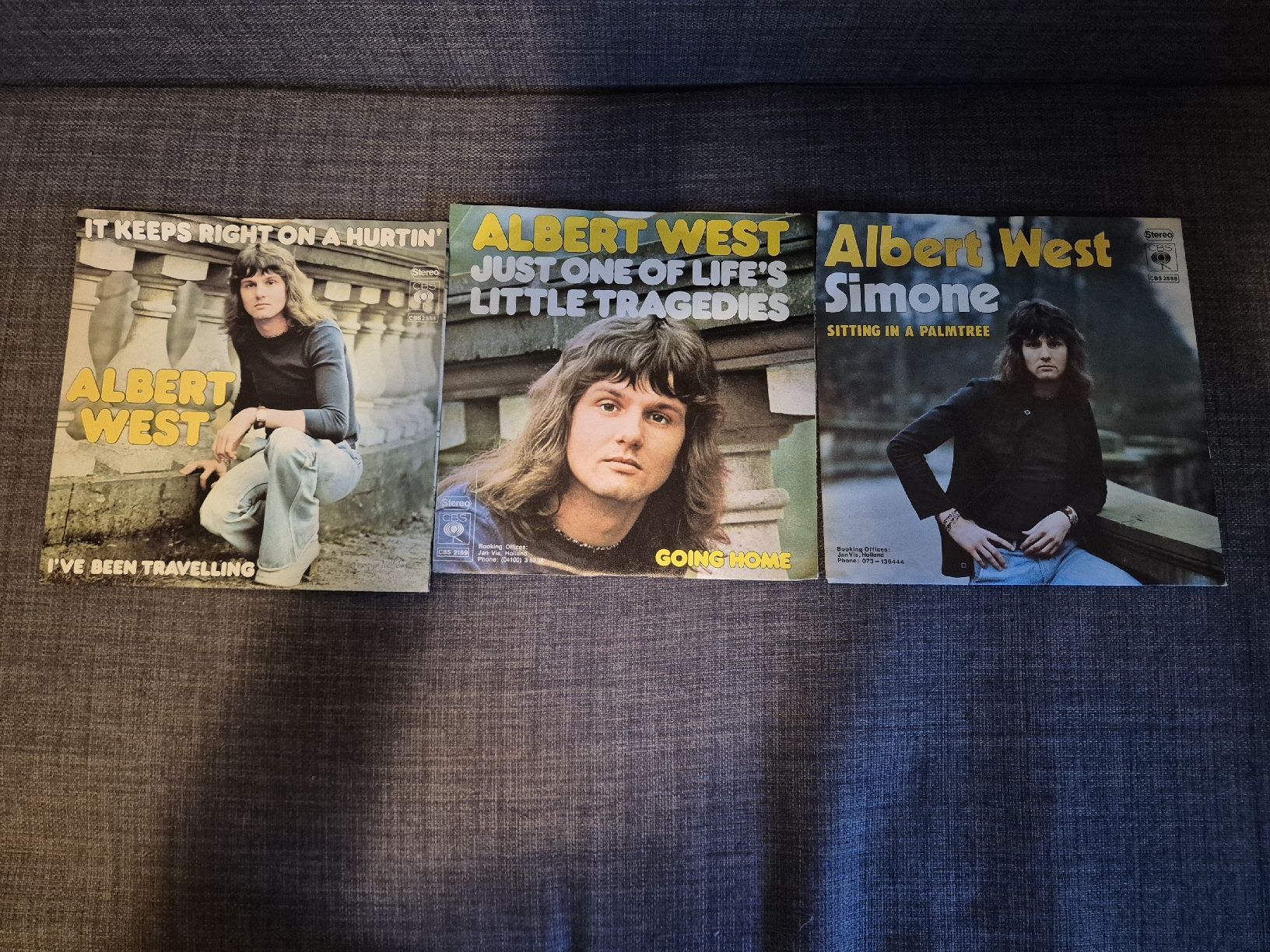 Dischi in vinile: 3 Vinyl Singles Albert West  – Usato da Binningen venduto da rom_9ls7