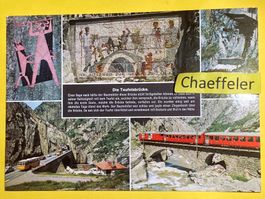 Teufelsbrücke in der Schöllenen-Schlucht an der Gotthard-