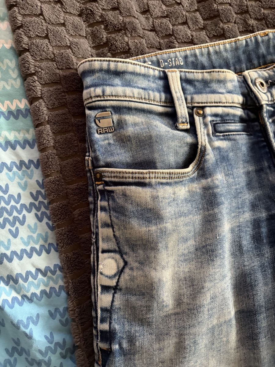 Jeans: Jeans G-Star RAW D-Staq bleu délavé – Nuovo (secondo la descrizione) da Perrefitte venduto da tim_6zxp 1