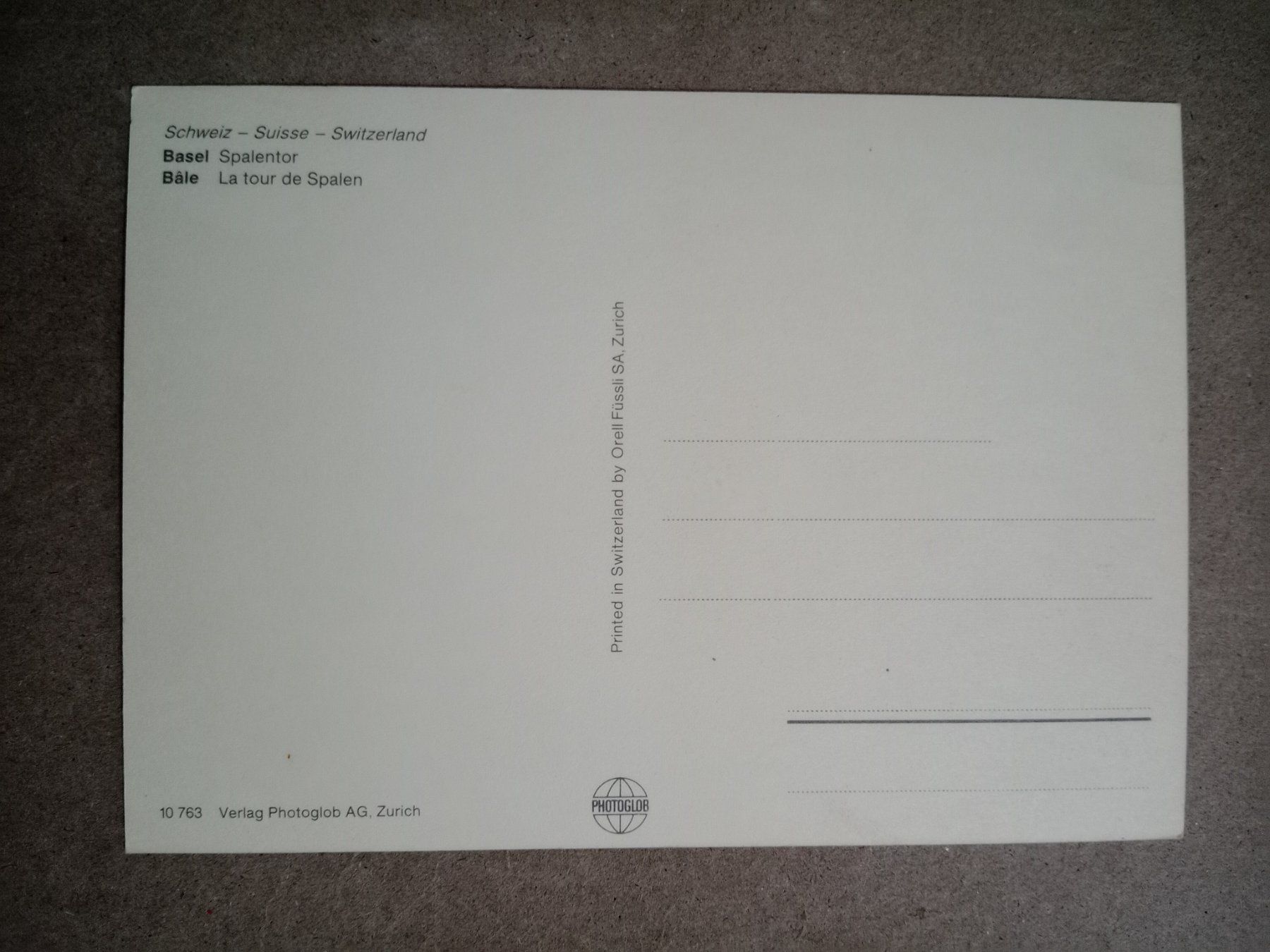 Cartoline postali: AK Basel Spalentor belebt alte Edition – Usato da Küttigen venduto da Melisch1000 1
