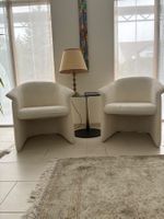 2 Clubsessel Pfister Classics, weiss, Stoff