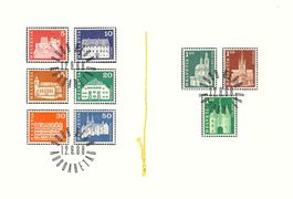 1968 (5 Stück) Faltblatt gestempelt Kat. Wert Fr. 21.-