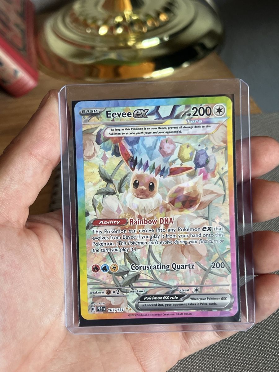 Cartoline: Carte Pokémon EEVEE EX 167/131 EN Prismatic Evolutions – Nuovo e nell'imballaggio originale da Villars-Ste-Croix venduto da Maaaat 2