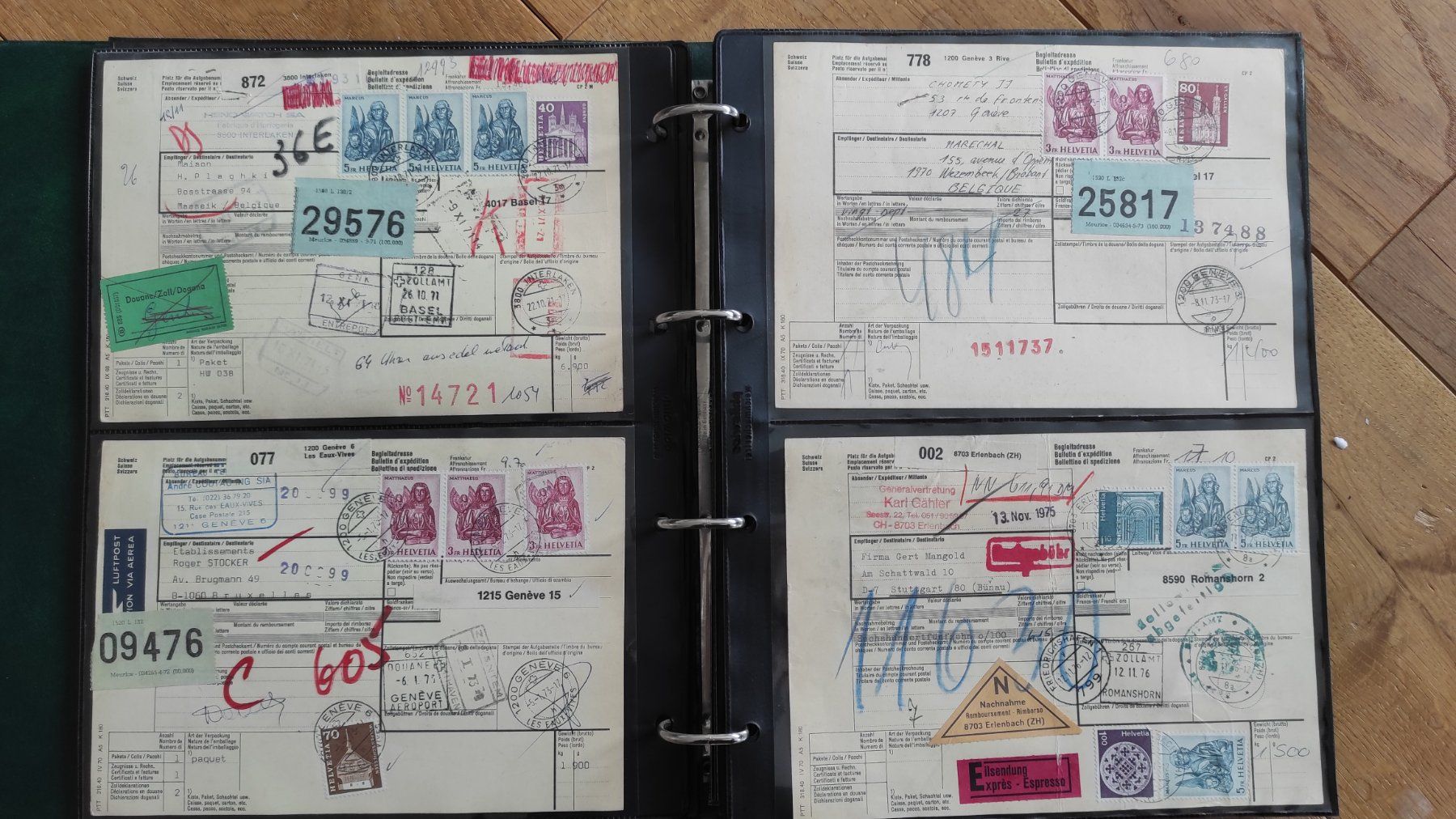 Album: Sammlung Postbelege, Frachtbriefe, Briefumschläge – Usato da Baar venduto da Cooltango 7