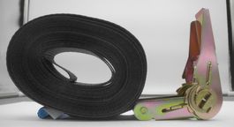 50 Stück Spanngurt / Spannset 800 Kg x 8 M, black