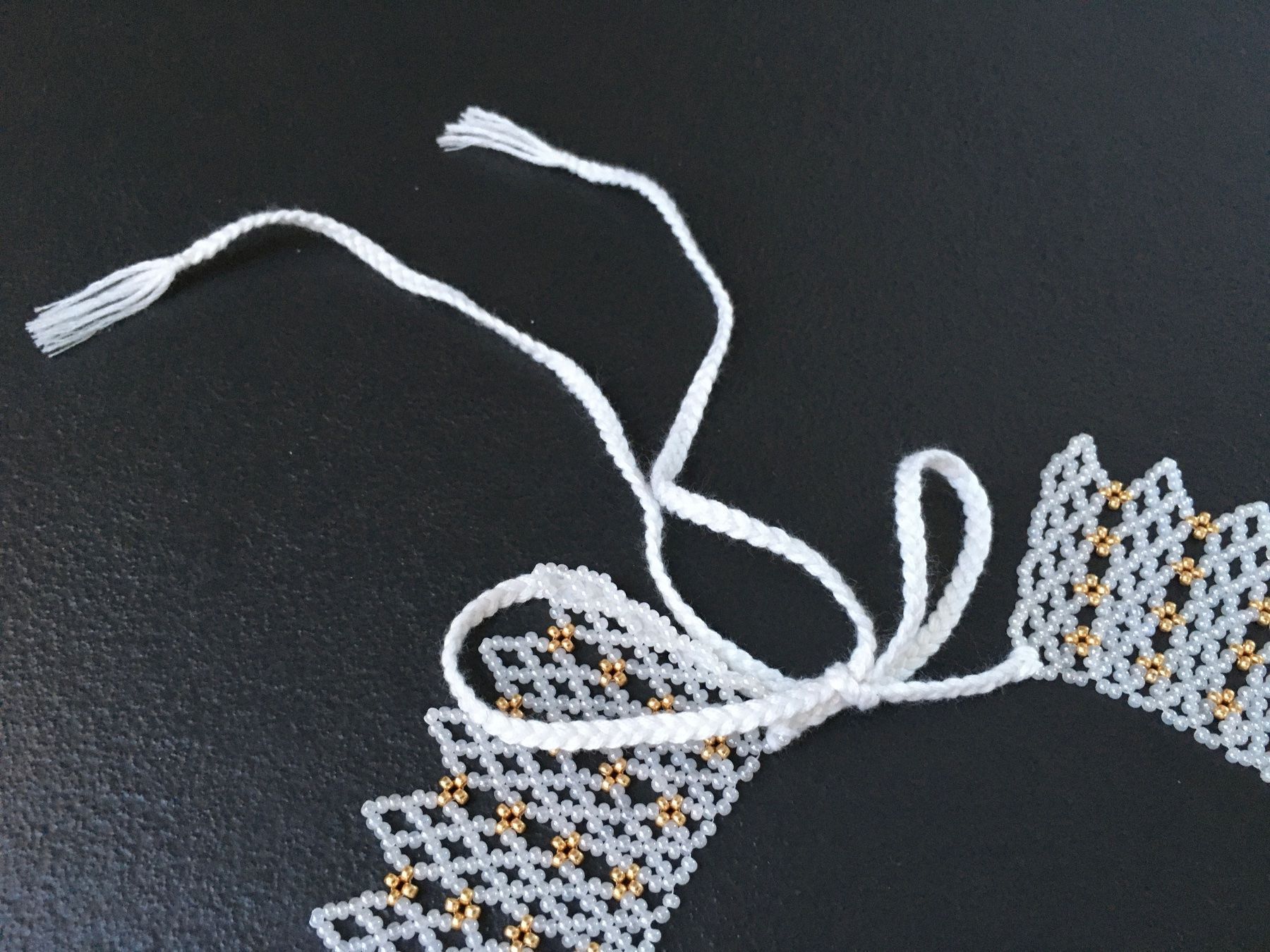 Catenine: Kette Kragen Perlen Handarbeit NEU – Nuovo e nell'imballaggio originale da Zollikofen venduto da spunk65 4