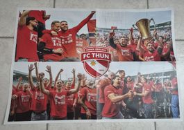 FC Thun Poster Schweizer Meister 2026 beidseitig bedruckt