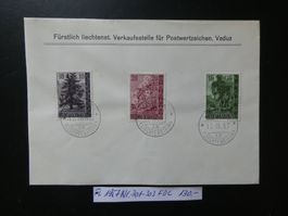 FL 1957 Nr. 301-303 FDC
