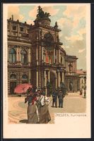 Paul Hey: Dresden, Ansicht des Hoftheate