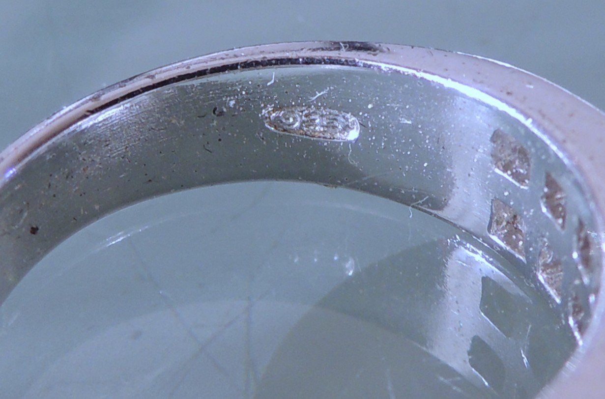 Anelli: Rhodinierter Silber 925 Fingerring Gr. 56 – Usato da Waldenburg venduto da schaller707 2