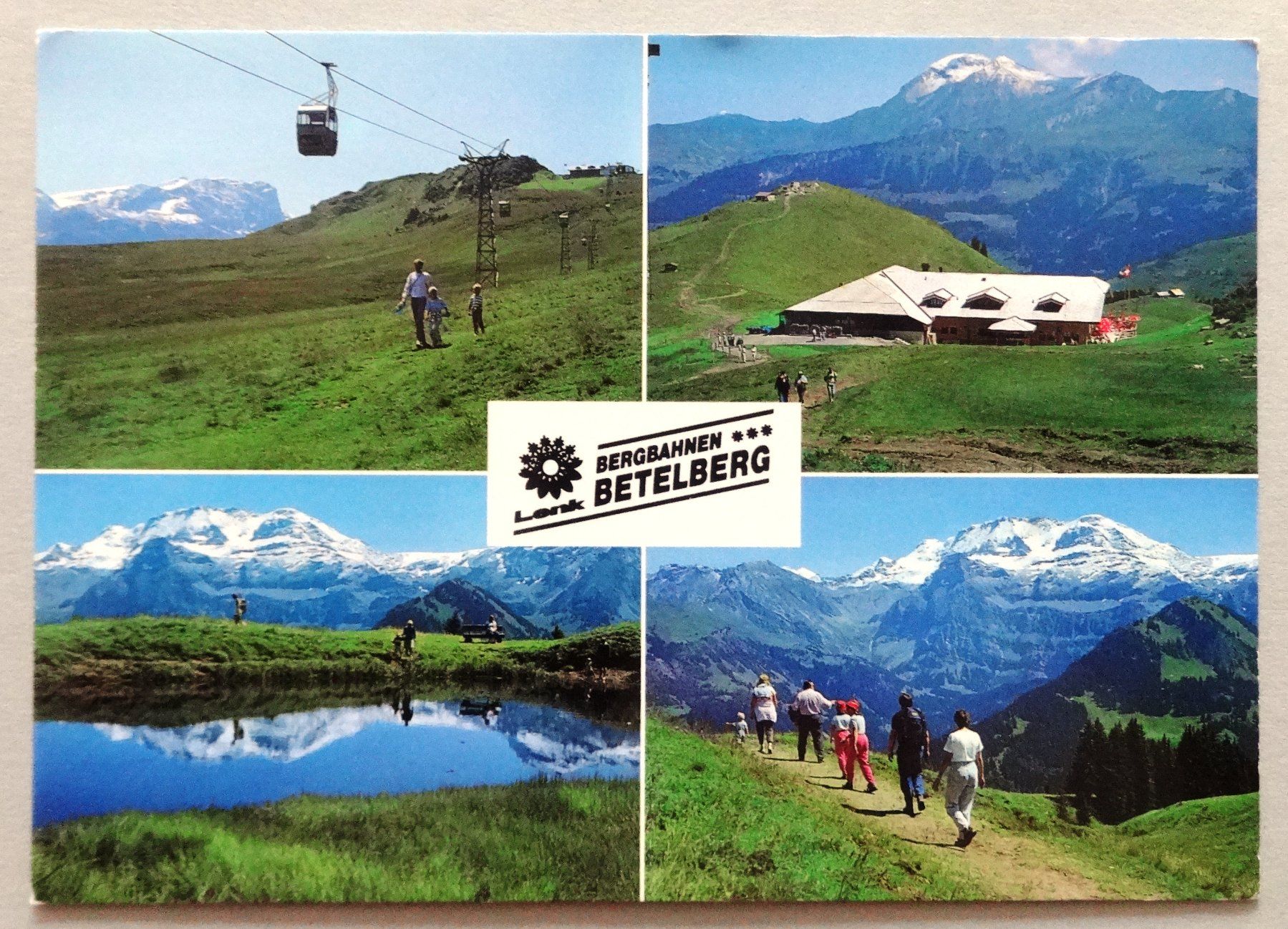 Cartoline postali: Lenk, B.O., Gondelbahn Lenk-Leiterli – Usato da Fétigny venduto da Billy2miny