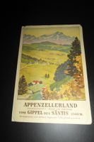 Antike Karte Appenzellerland vom Gipfel des Säntis