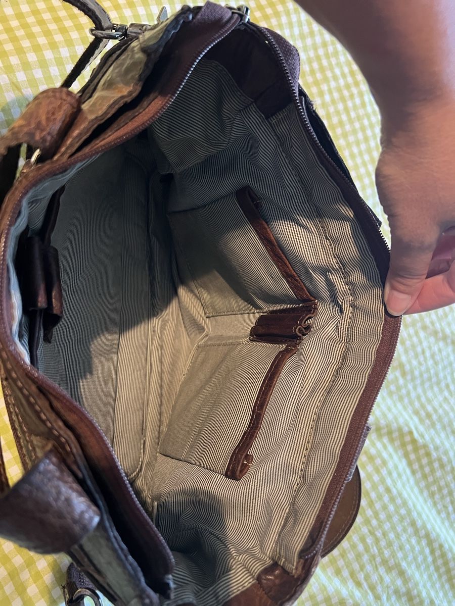 Sacs femmes: Brown Leather Handbag with inner fabric – D'occasion à Horgen par CarmenRL 2