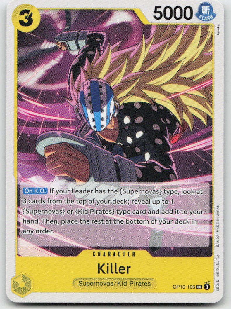 Bandai Carte collezionabili: One Piece Killer OP10-106 UC – Usato da Lugano venduto da VlaseCard