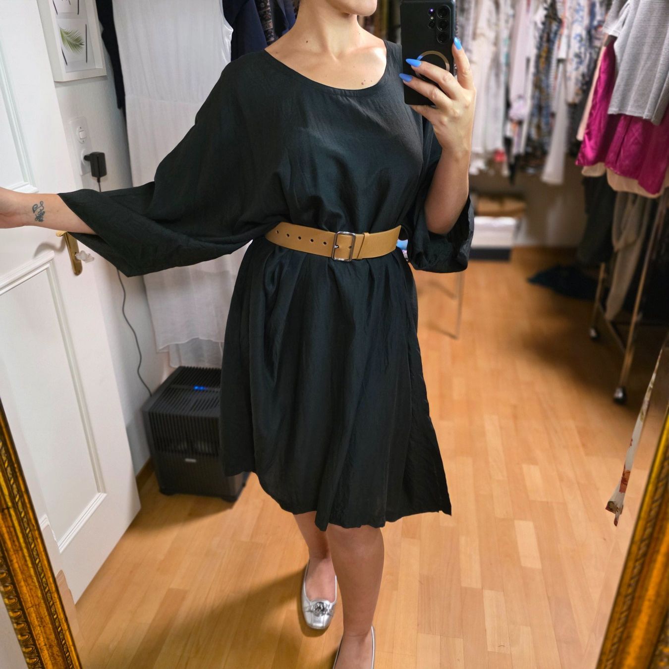 Vestiti: Oversize Kleid Schwarz 3–4XL luftig – Usato da Wald ZH venduto da CapLux 6