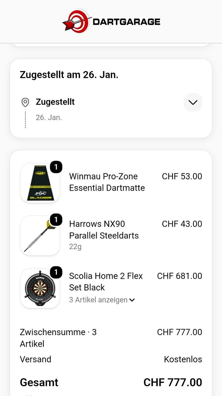 Jeux de fléchettes: Scolia Home 2 Flex Set Black – D'occasion à Schwarzhäusern par Crx2 2