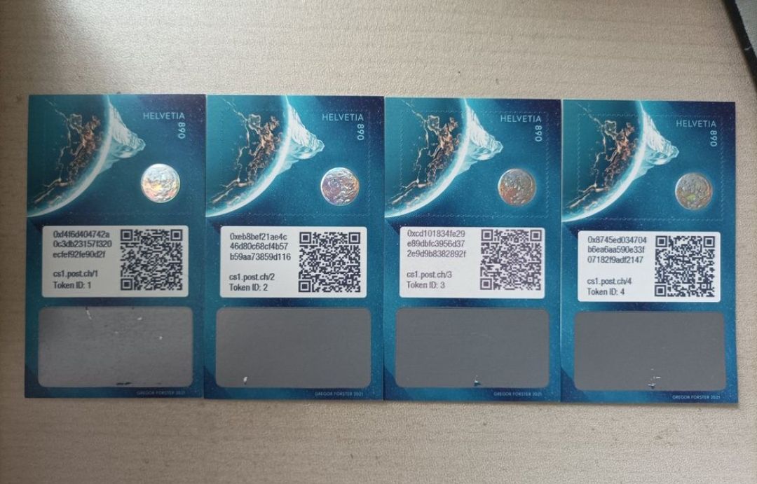 Tutti i francobolli: Swiss Crypto Satz von ID 1 bis ID 4 – Nuovo (secondo la descrizione) da Aadorf venduto da Greg19