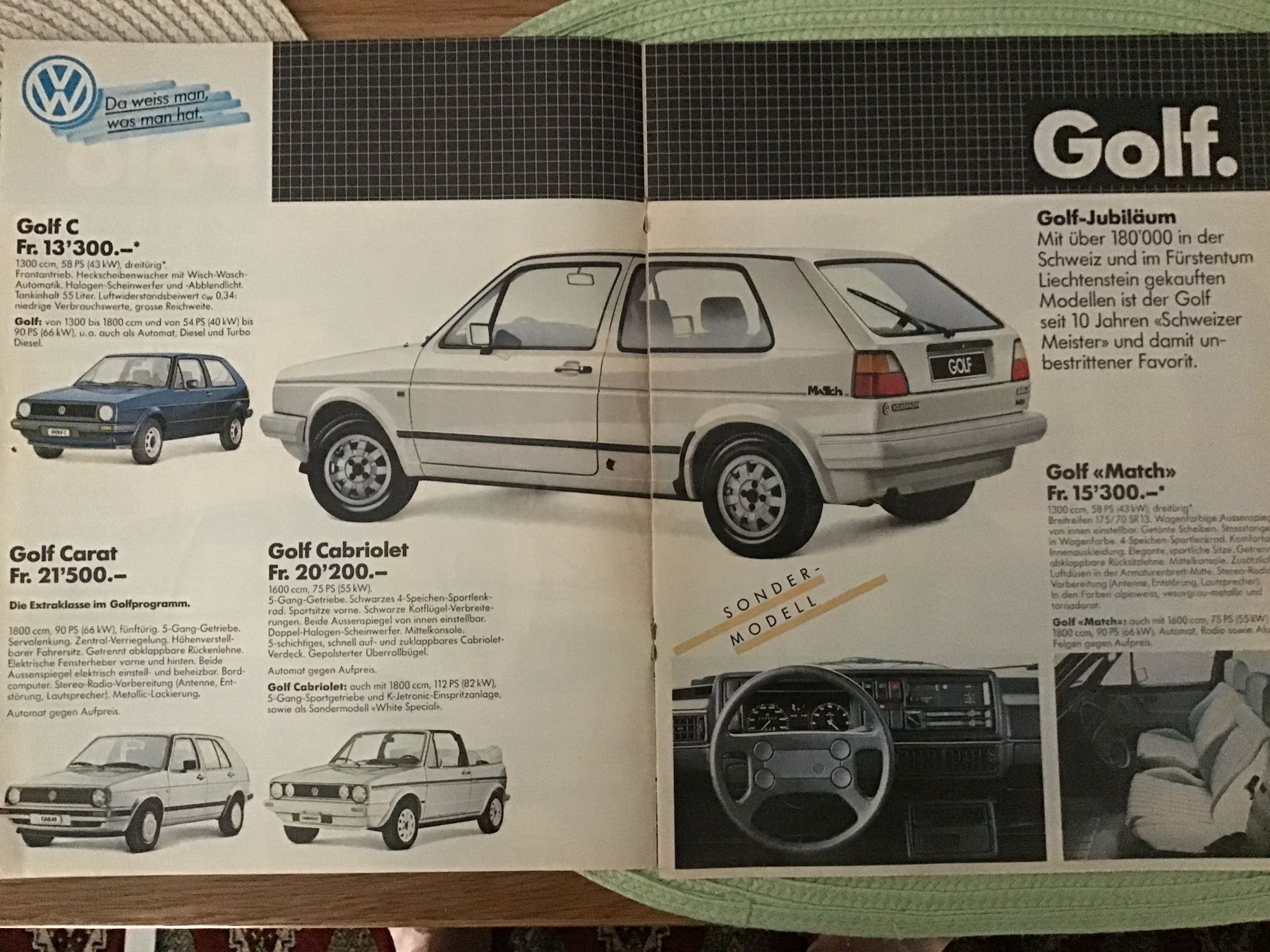 VW Documenti: Audi/VW Programm Verkaufsprospekt 24 Seiten 1985 – Usato da Scherzingen venduto da Starseller62 2