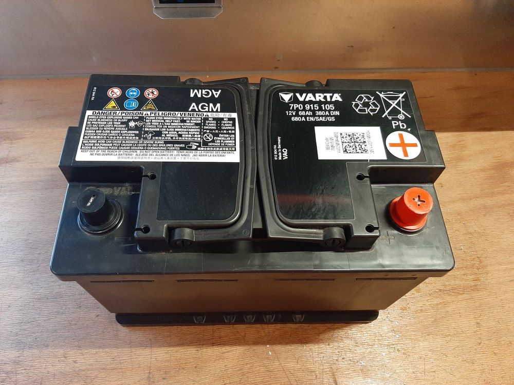 AGM Varta Batterie 12V 68Ah 7P0 915 105