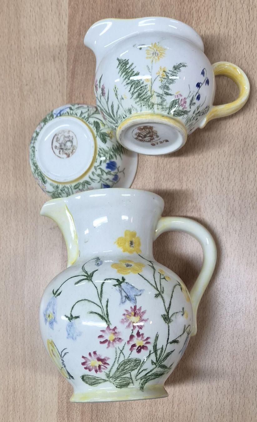 Tazze: Service à café Signa fleurs papillons  – Usato da Le Locle venduto da La-Boutik 8