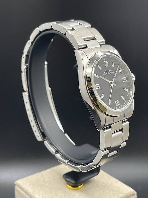 Rolex Orologi: Rolex Oyster Perpetual 31 77080 Black Schwarz 3-6-9 Full – Usato da Lugano venduto da luganotopwatches 9