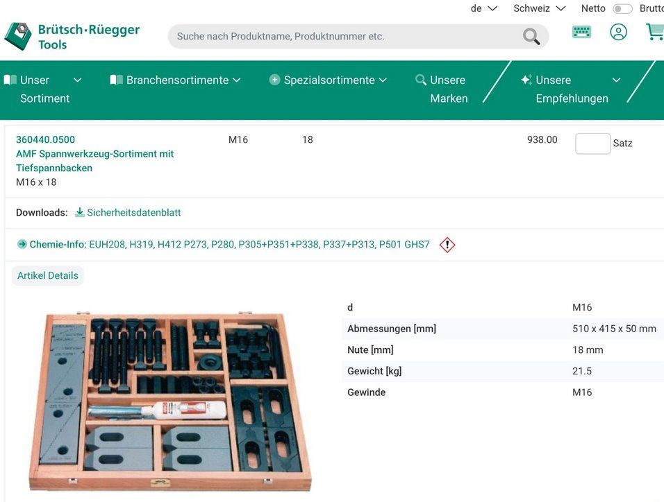 Tous les outils: AMF Spannwerkzeug, 3 Sortimentskasten, M16, NP >2000.- ! – D'occasion à Amlikon-Bissegg par Vario209 7