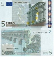 5  Euro  X deutschland  printer P018  siignatur trichet unc