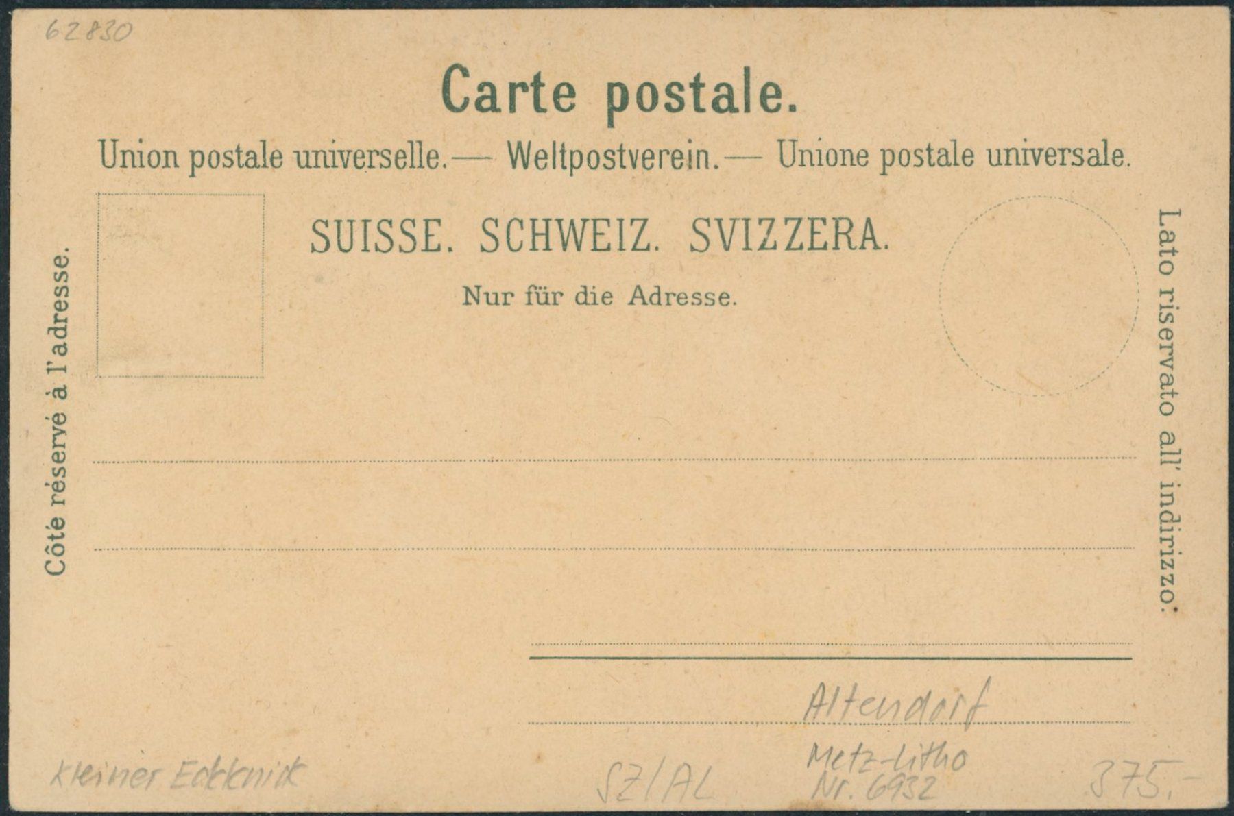 Ansichtskarten: SZ Altendorf - Litho – Neu (gemäss Beschreibung) aus Schindellegi von dormay 1
