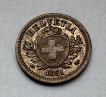 1851 1 Rappen -unz