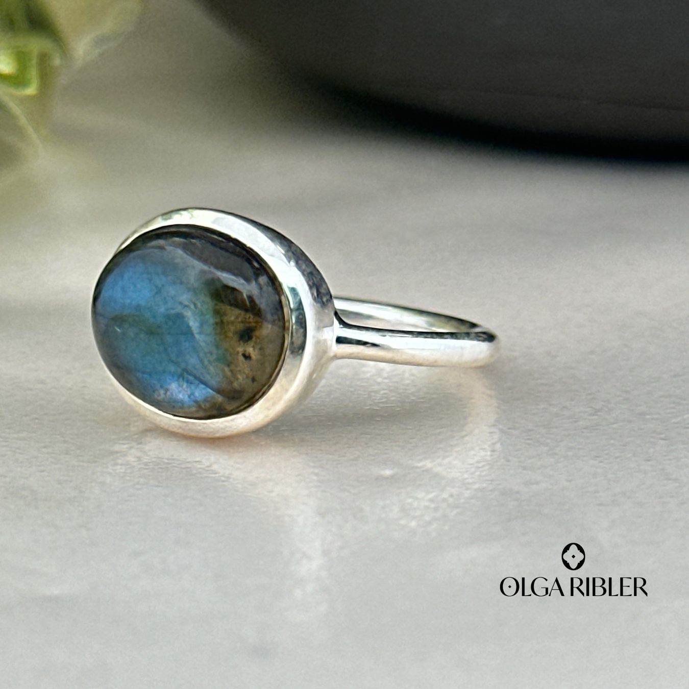 Olga Ribler Ringe: Sterling Silber Ring 925 mit Labradoritre Grösse 53 – Neu (gemäss Beschreibung) aus Luzern von byolgaribleroutlet 3