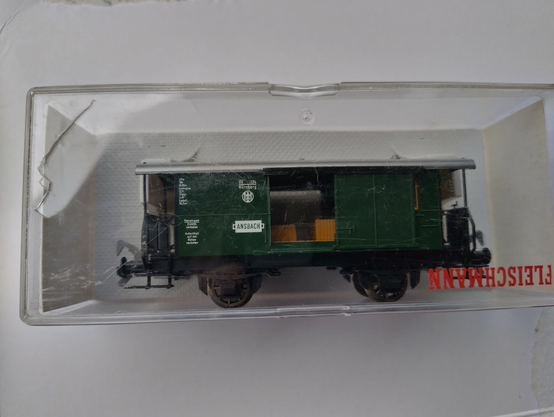 Fleischmann Modellini di ferrovie: Fleischmann HO 5055 Gepäckwagen mit OVP – Usato da Trub venduto da Cbastian 6