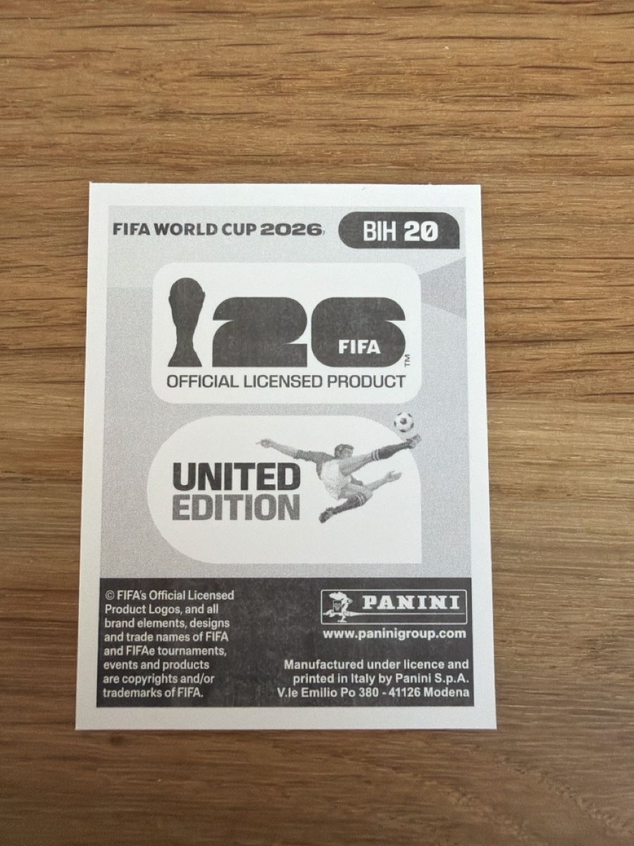 Panini Carte collezionabili: WM 2026 BIH 20 Sticker Haris Tabakovic – Nuovo (secondo la descrizione) da Sempach venduto da soj_rk95 1