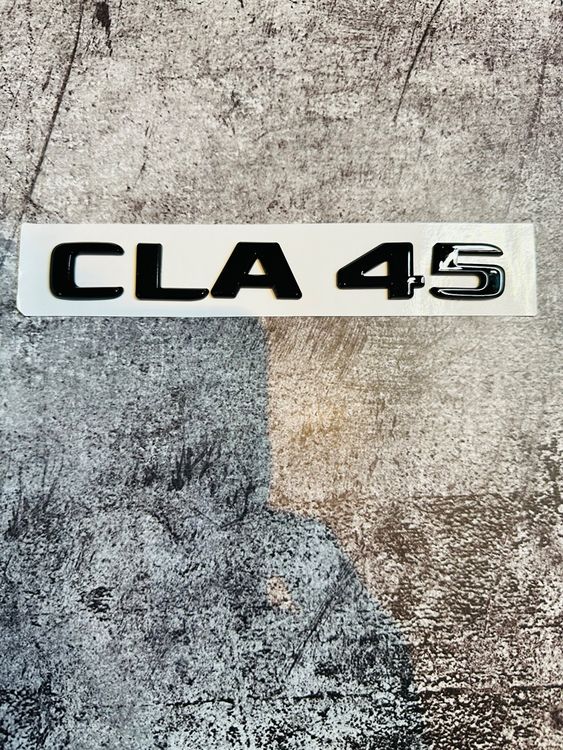 Mercedes AMG CLA45 Emblem Schriftzug Logo aus ABS NEU Chrom | Kaufen ...