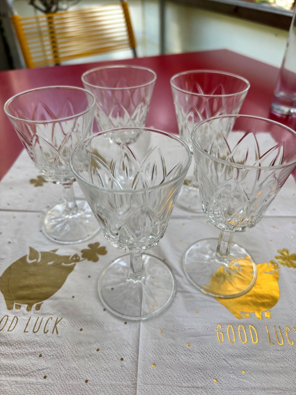 Bicchieri: 5 Schnapsgläser Set, zeitloses Design – Usato da Zürich venduto da Sonnenschein12 1