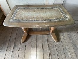 Tisch antik mit Mosaikstein Einsatz
