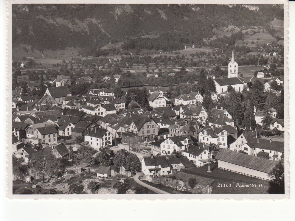 Cartoline postali: Flums ca. 1945 – Usato da Bürglen TG venduto da StampGraf