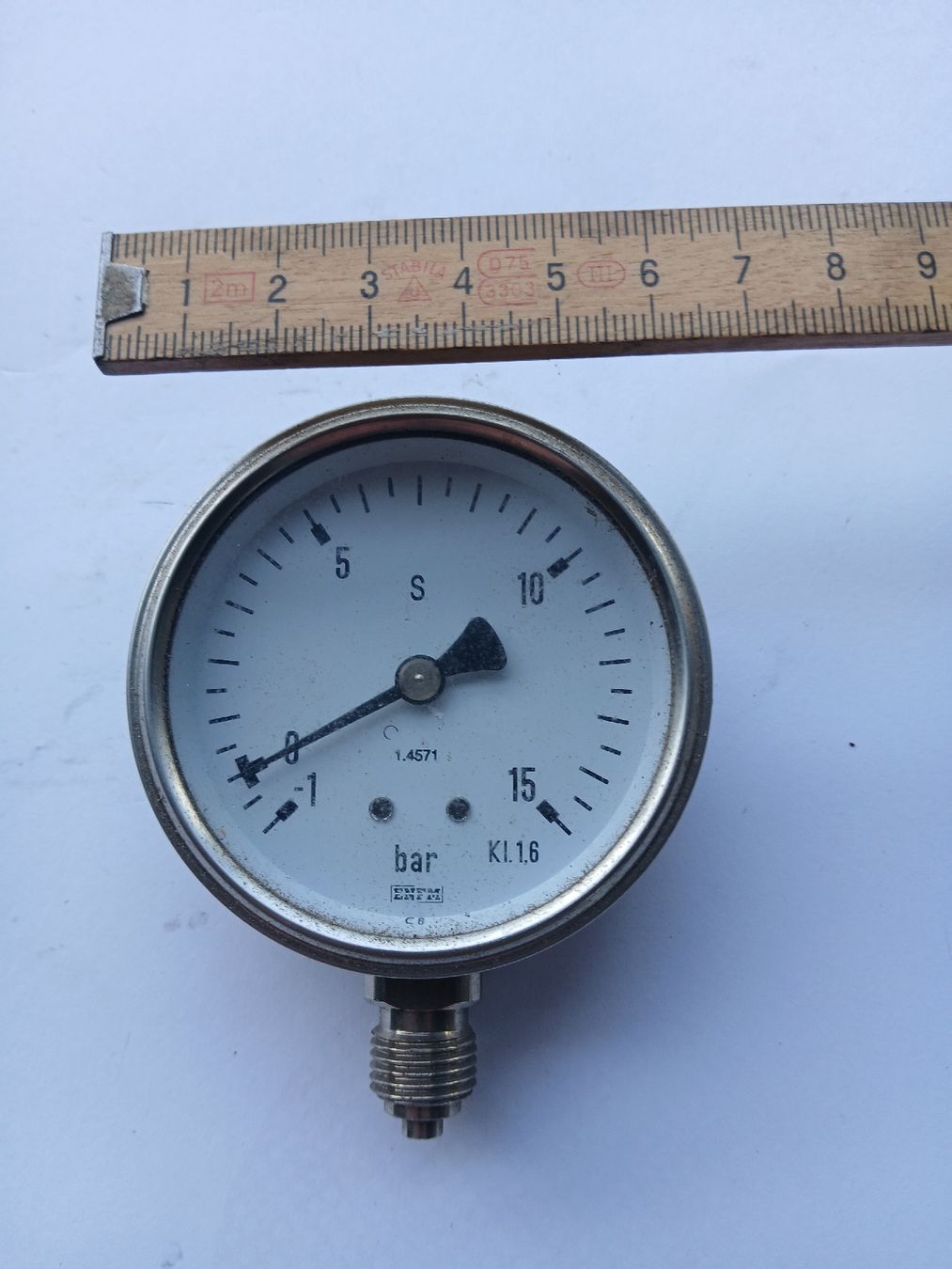 Misurare: Manometer / Druckmesser, gebraucht, Durchmesser 75 mm – Usato da Langenthal venduto da Egro50