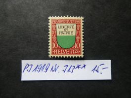 Pro Juventute 1919 Nr. J13 postfrisch