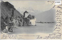 Chateau de Chillon et la Dent du Midi - Charnaux freres