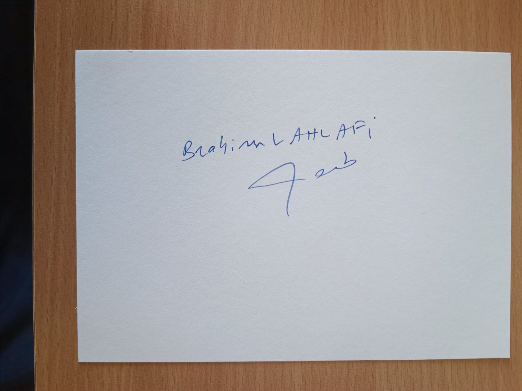 Autografi: Brahim Lahlafi- Olympia Bronze Leichtathletik – Usato da Menziken venduto da Artographs