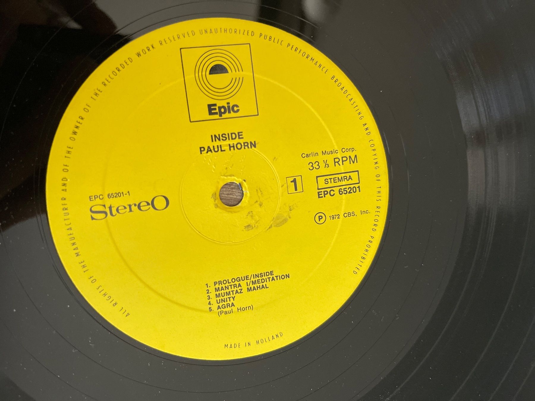 Vinyles: S127/Paul Horn - Inside – D'occasion à Frutigen par Philippe_jsp 2