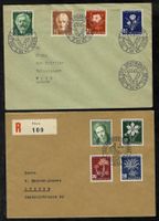 1945+1946, 2 Satzbriefe Tag der Briefmarke (15760)