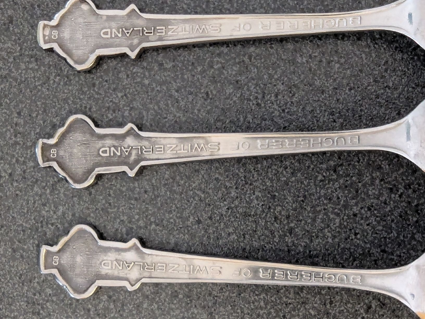 Cucchiai: 7 Rolex Bucherer St. Gallen Löffel Set versilbert – Usato da Bischofszell venduto da Blende2 9